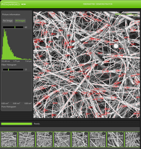 Fibermetric Analysis of a Hepa Filter