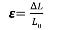 Calculation for strain.