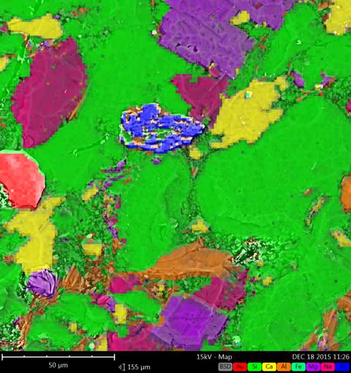 EDS Map Analysis of a Mineral