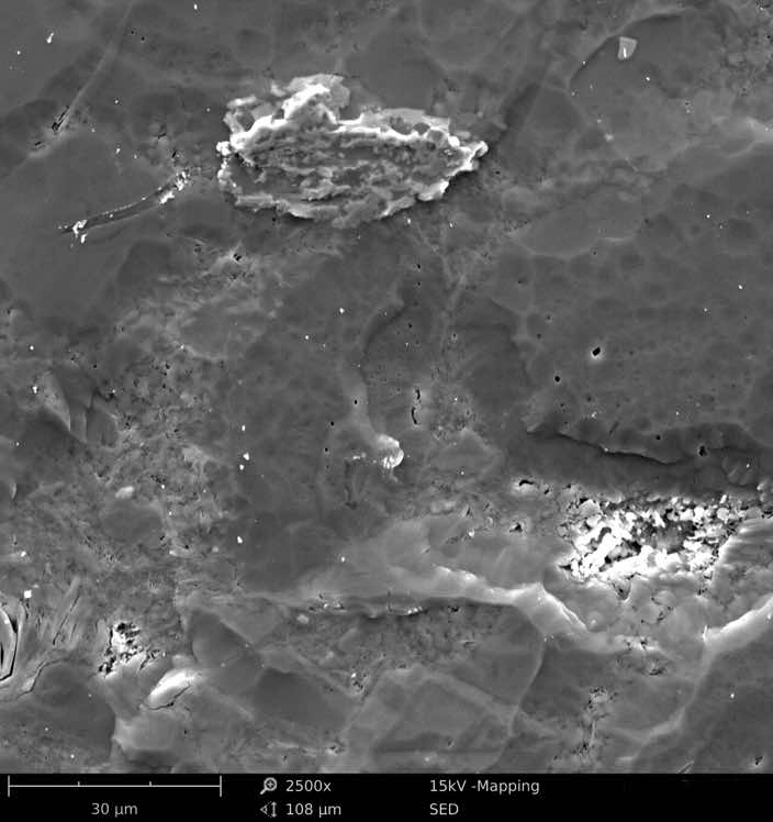 SE of the same Petrographic Thin Section