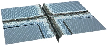 Zeta optical profiler image in 3D for laser-scribed GaN thin film on sapphire wafer