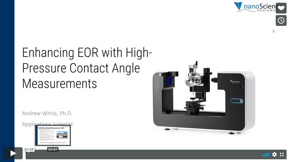 Enhancing EOR with High-Pressure Contact Angle Measurements webinar