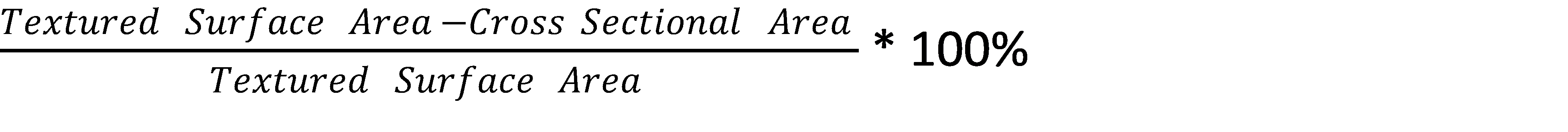 Area factor measured by the topography module