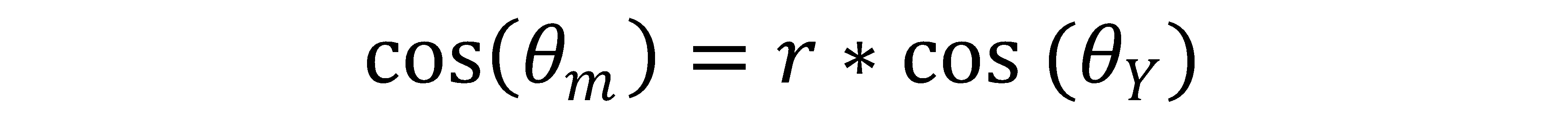 Measured contact angle equation