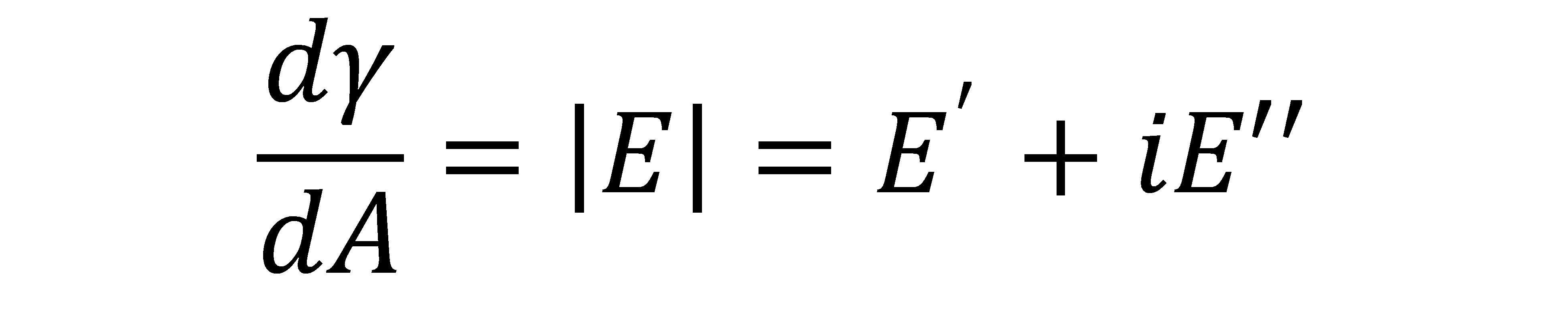 Interfacial elasticity equation