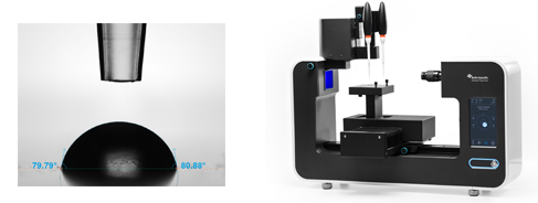 Theta Flow Tensiometer for Automated Contact Angle Measurements