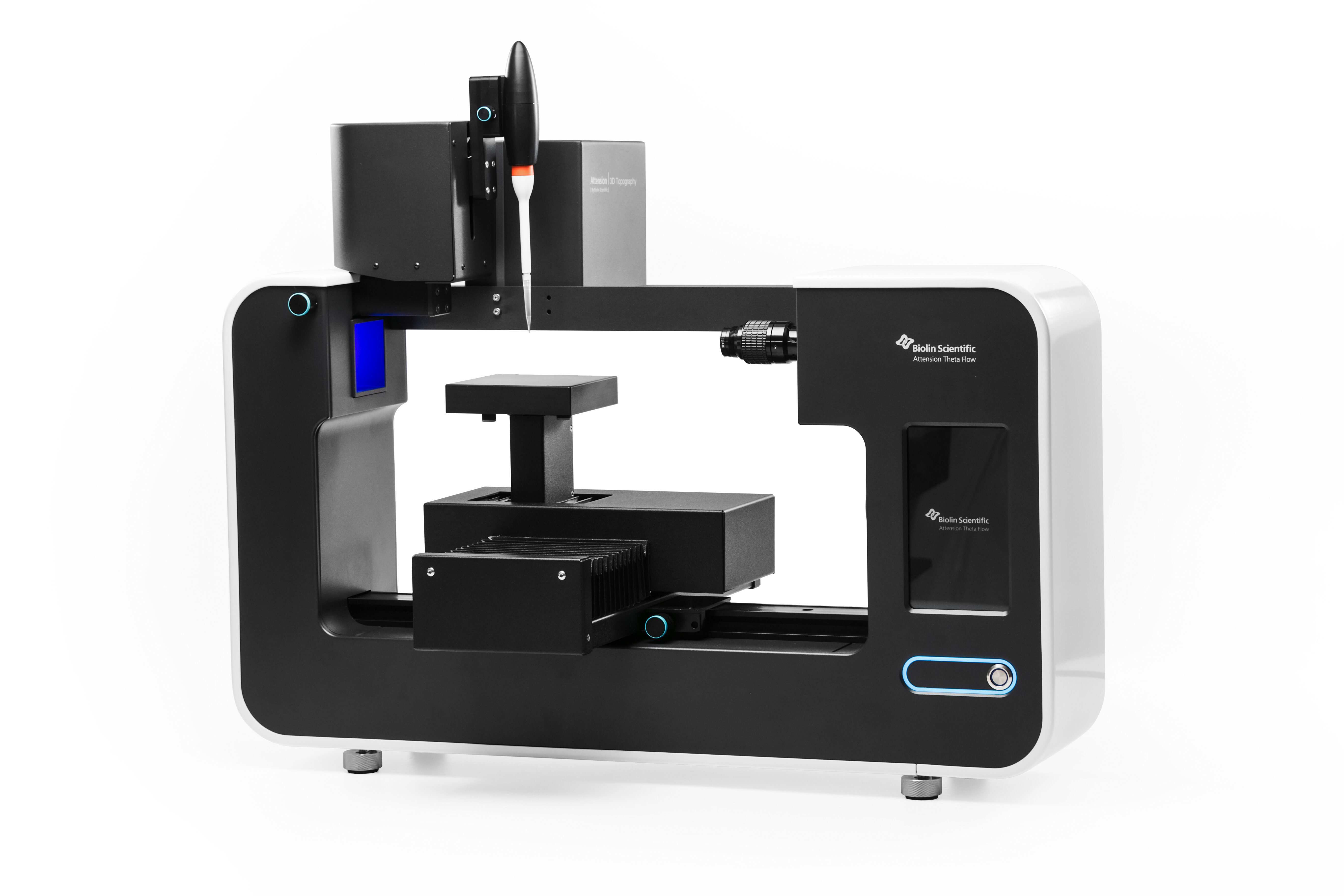 Picture of an Attension Theta Topography module on a Theta Flow frame