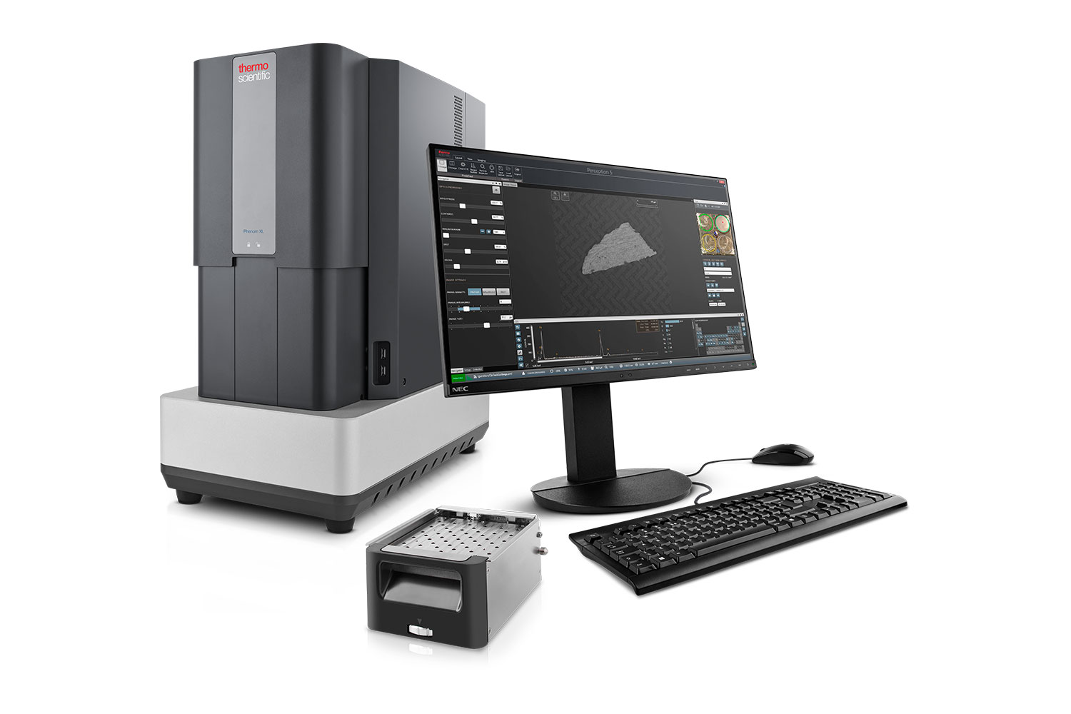 Image of the Phenom XL Technical Cleanliness package that complies with ISO 16232 and VDA 19 reporting standards