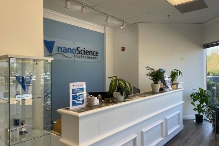 Photo of front lobby of the East Coast sales office of Nanoscience Instruments located in Alexadria, Virginia