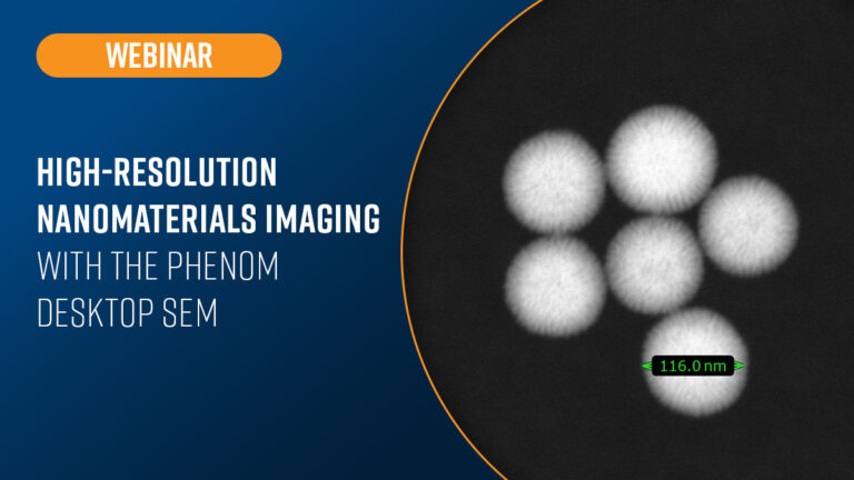 High-Resolution Nanomaterials Imaging with the Phenom Desktop SEM ...