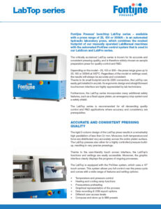 Labtop Instruments Logo LabTop Series Presses Product Brochure | Nanoscience Instruments